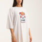 Ivory Oversized T-Shirt Not Logic - mysimplicated