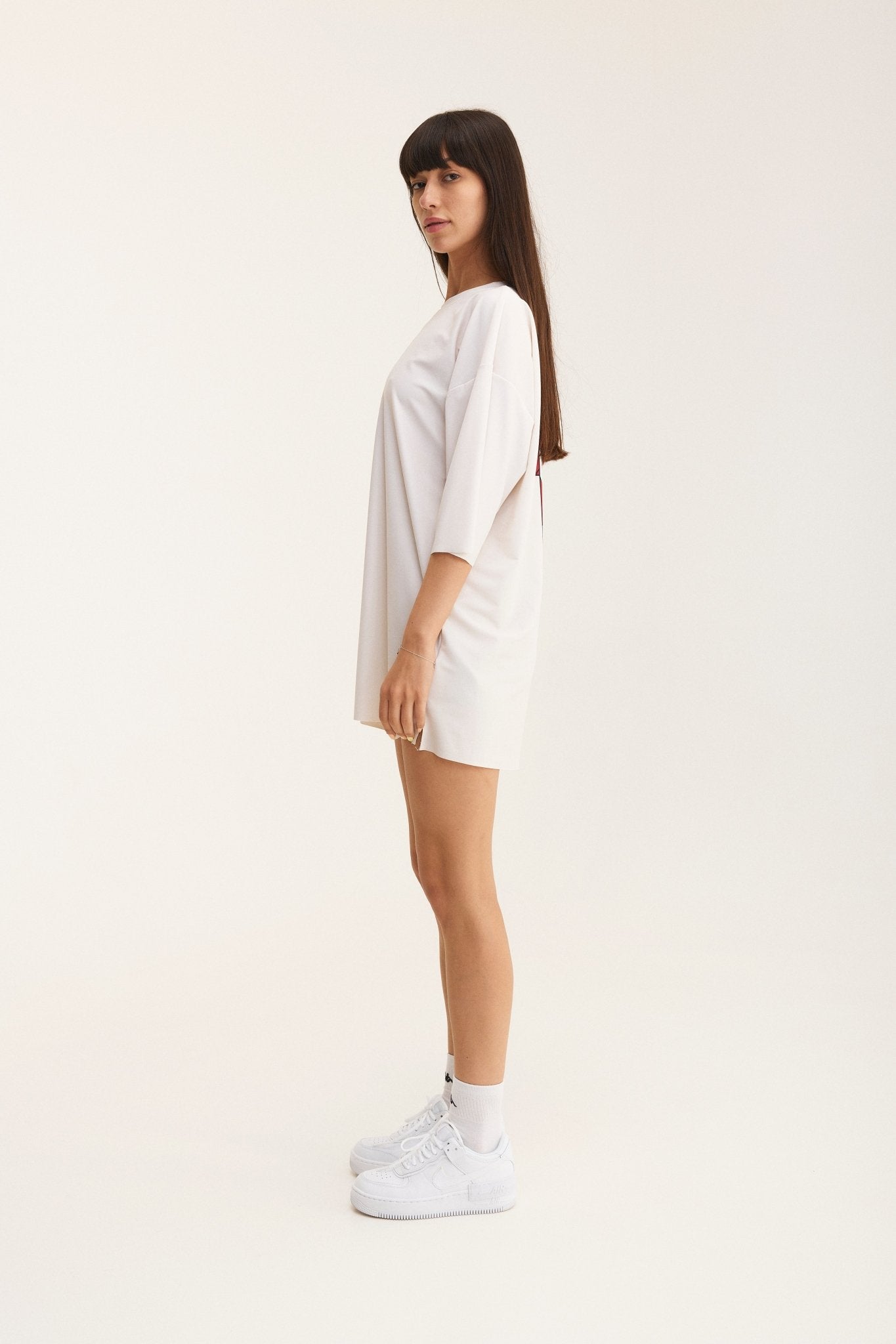 Ivory Oversized T-Shirt Not Logic - mysimplicated