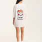 Ivory Oversized T-Shirt Not Logic - mysimplicated