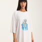 Ivory Oversized T-Shirt OK - mysimplicated