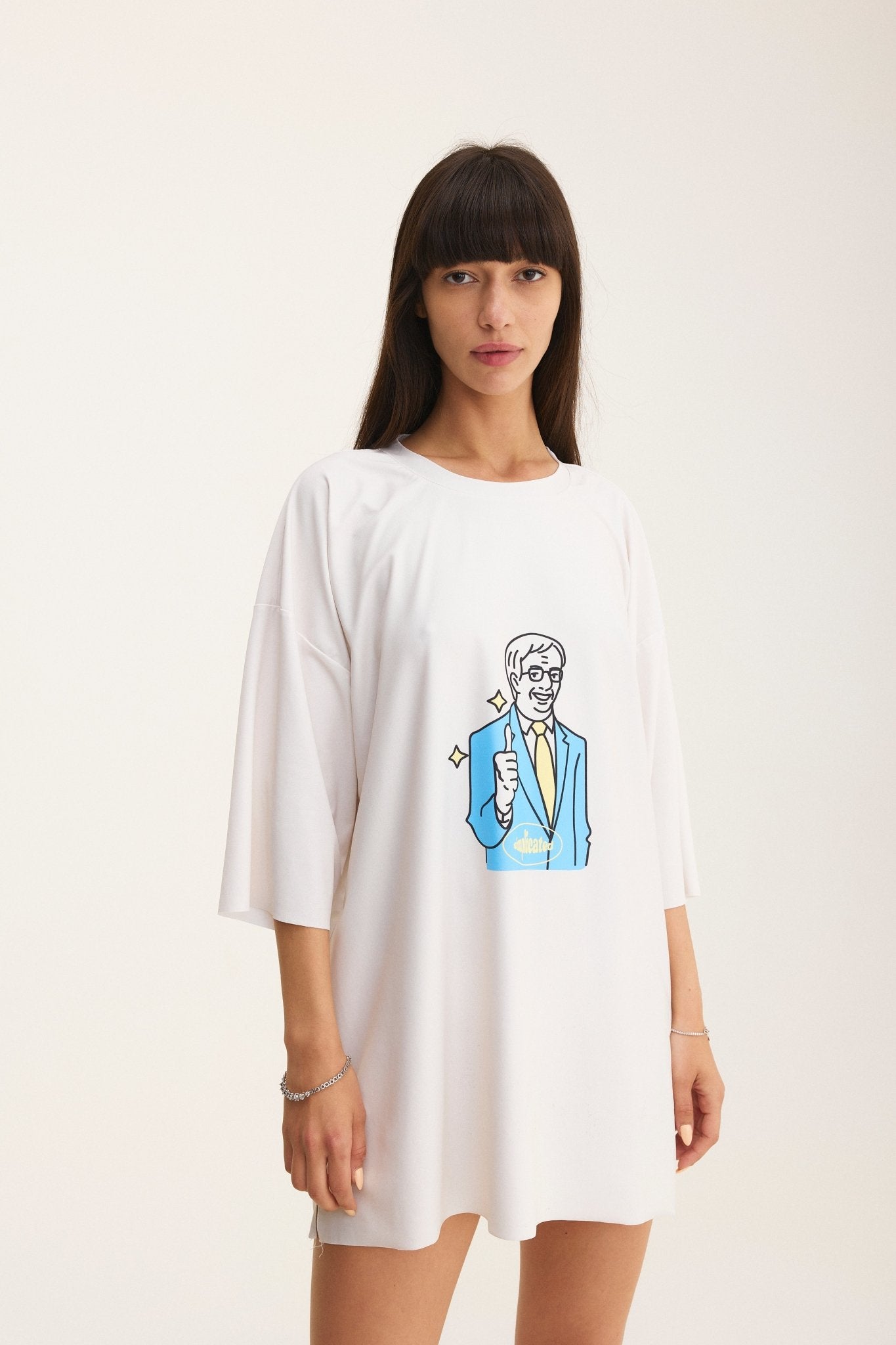 Ivory Oversized T-Shirt OK - mysimplicated