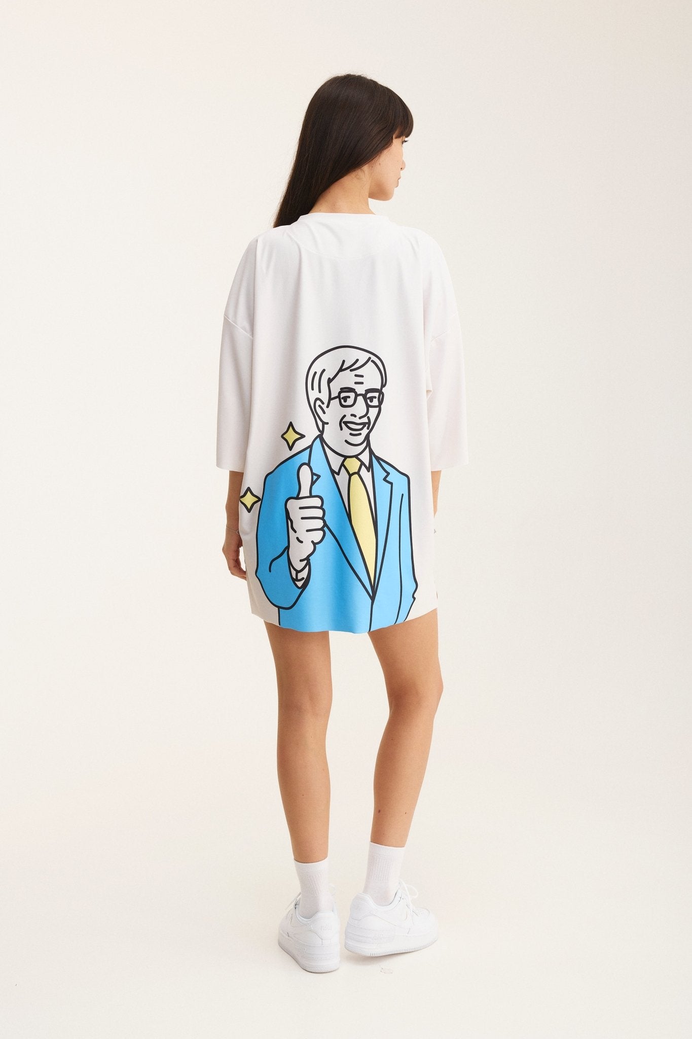 Ivory Oversized T-Shirt OK - mysimplicated