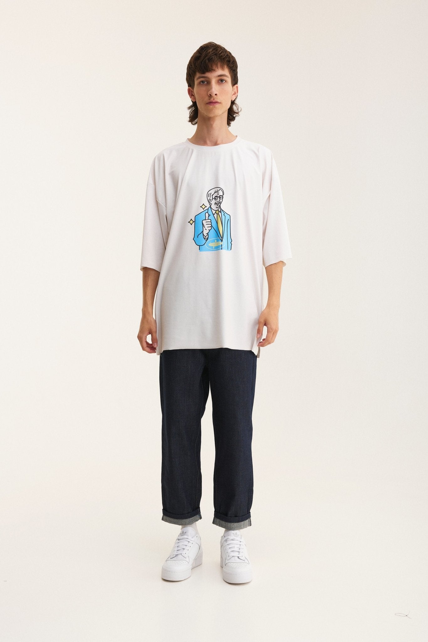 Ivory Oversized T-Shirt OK - mysimplicated