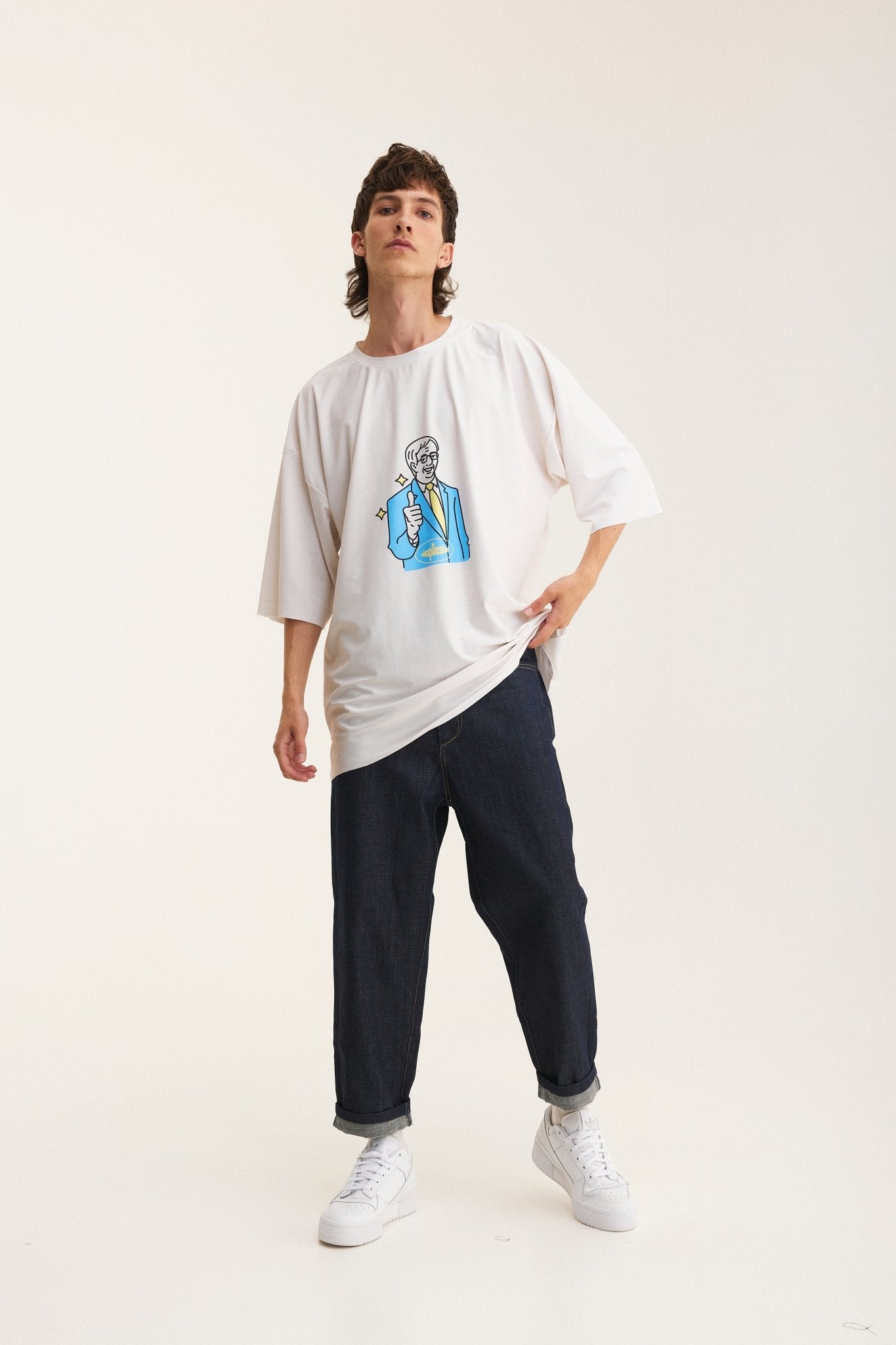 Ivory Oversized T-Shirt OK - mysimplicated