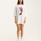 Ivory Oversized T-Shirt Skater - mysimplicated