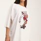 Ivory Oversized T-Shirt Skater - mysimplicated