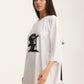 Ivory Oversized T-Shirt Third Eye - mysimplicated