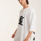 Ivory Oversized T-Shirt Third Eye - mysimplicated