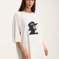 Ivory Oversized T-Shirt Third Eye - mysimplicated