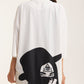 Ivory Oversized T-Shirt Third Eye - mysimplicated