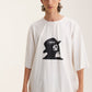 Ivory Oversized T-Shirt Third Eye - mysimplicated