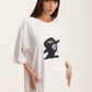 Ivory Oversized T-Shirt Third Eye - mysimplicated