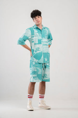 Set Short Sleeve Shirt & Bermuda O.Beach Bali (recycled fabric) - mysimplicated