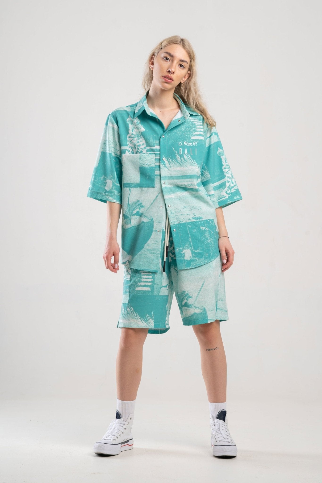 Set Short Sleeve Shirt & Bermuda O.Beach Bali (recycled fabric) - mysimplicated