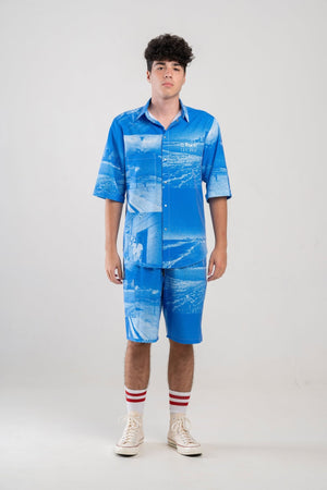 Set Short Sleeve Shirt & Bermuda O.Beach Tel Aviv (recycled fabric) - mysimplicated