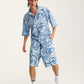 Short Sleeve Shirt & Bermuda Set Faces (recycled fabric) - mysimplicated