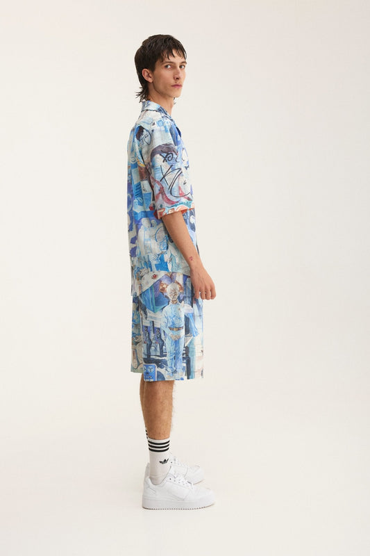 Short Sleeve Shirt & Bermuda Set Graffiti (recycled fabric) - MYS