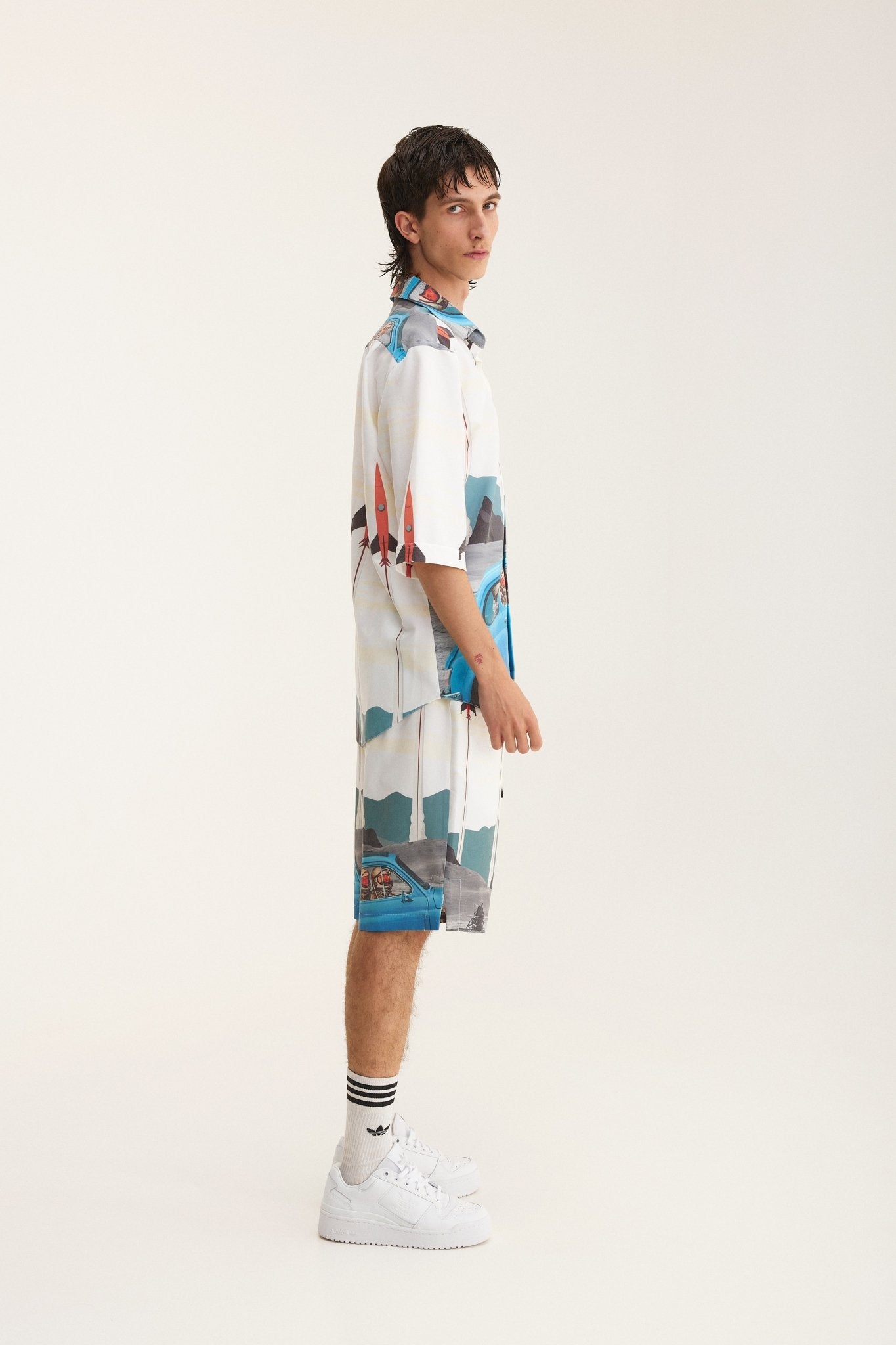 Short Sleeve Shirt & Bermuda Set Rockets (recycled fabric) - MYS