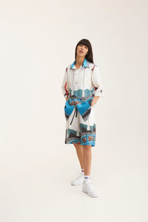 Short Sleeve Shirt & Bermuda Set Rockets (recycled fabric) - mysimplicated