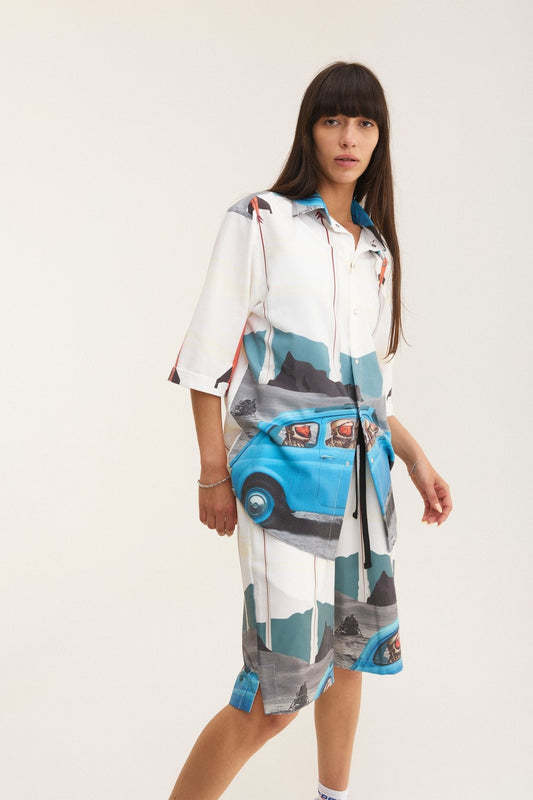 Short Sleeve Shirt & Bermuda Set Rockets (recycled fabric) - MYS