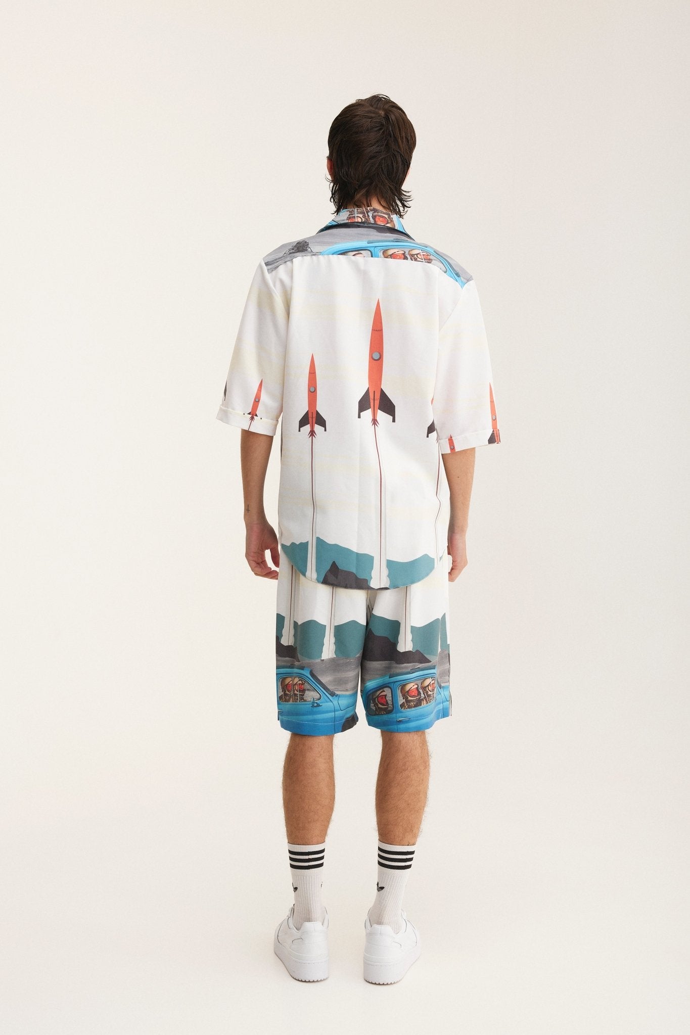 Short Sleeve Shirt & Bermuda Set Rockets (recycled fabric) - mysimplicated