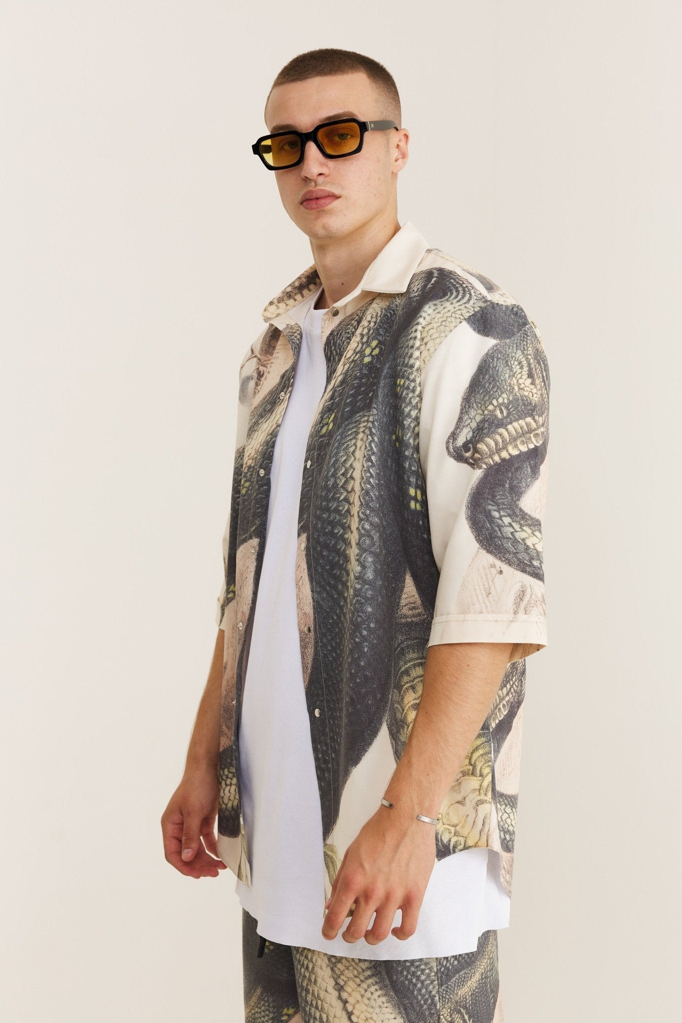 Short Sleeve Shirt & Bermuda Set Snake (recycled fabric) - MYS