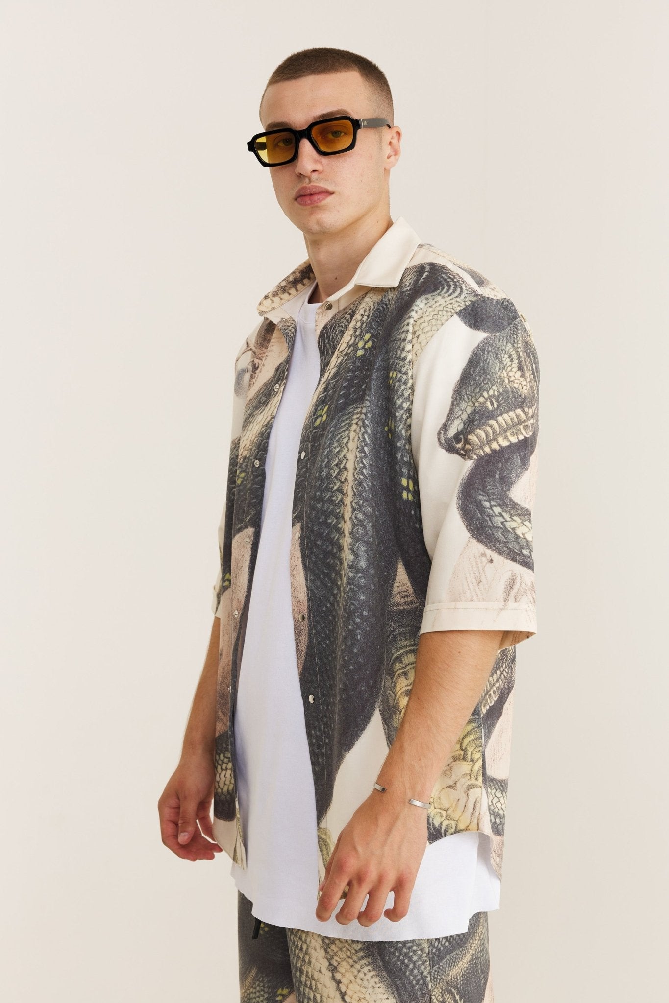 Short Sleeve Shirt & Bermuda Set Snake (recycled fabric) - mysimplicated