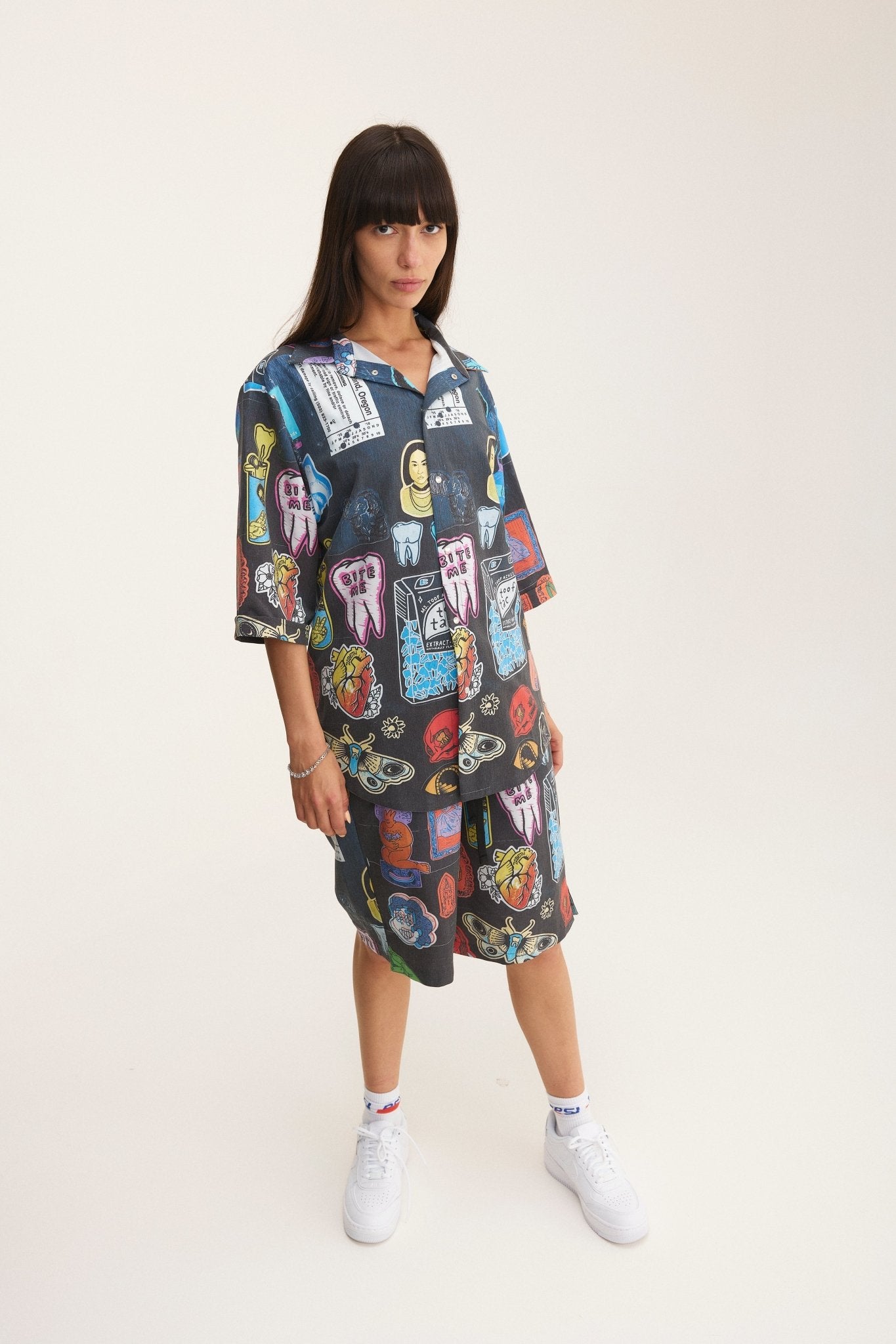 Short Sleeve Shirt & Bermuda Set Stickers (recycled fabric) - mysimplicated