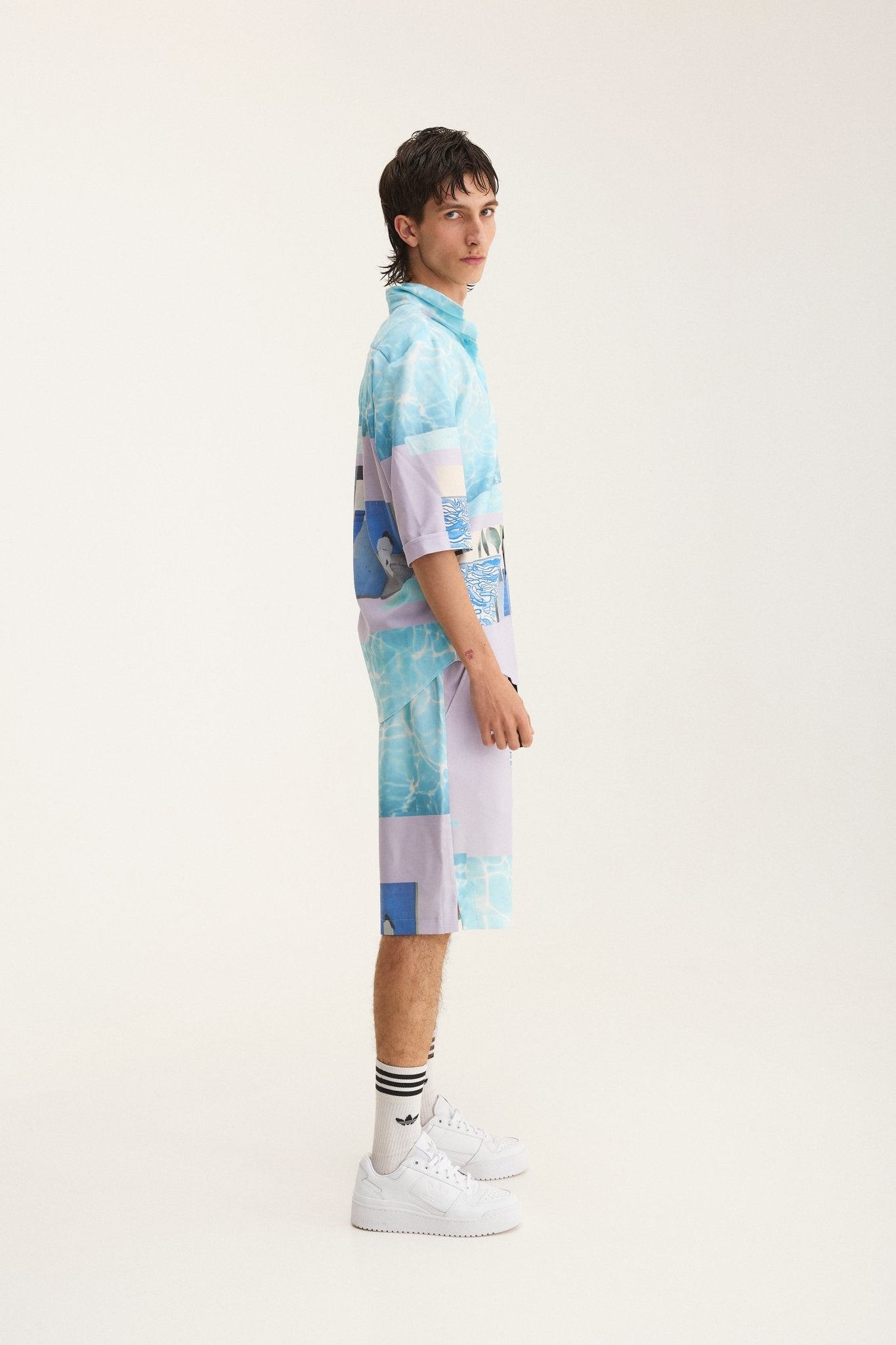 Short Sleeve Shirt & Bermuda Set Water (recycled fabric) - MYS