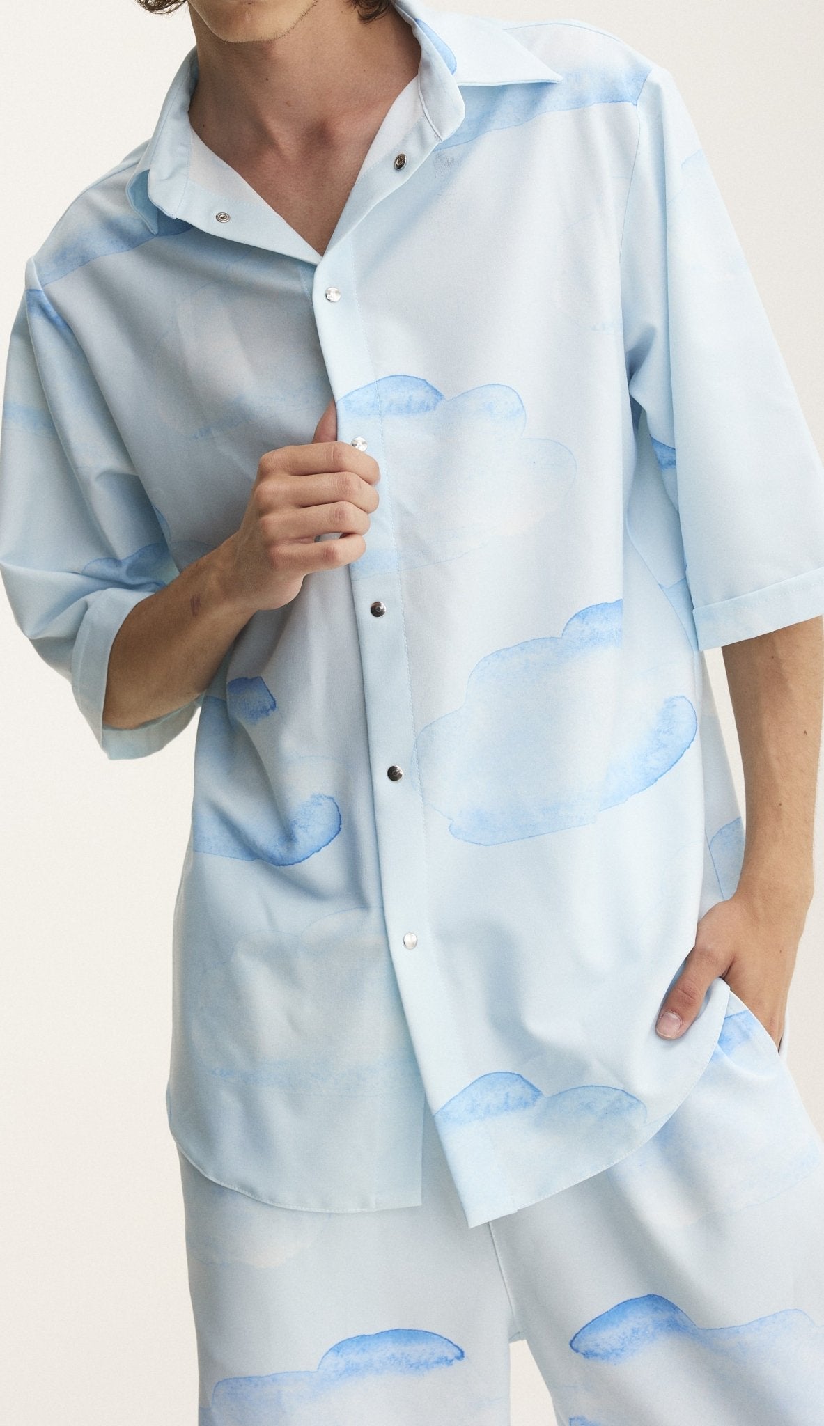 Short Sleeve Shirt Clouds (recycled fabric) - MYS