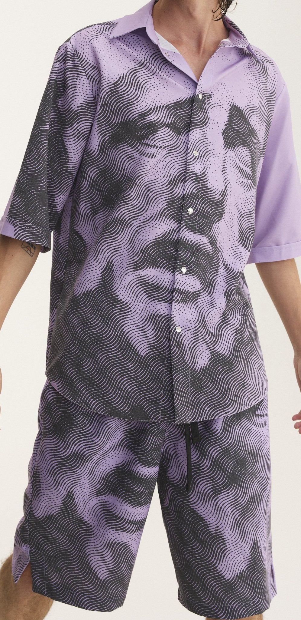 Short Sleeve Shirt Mauve (recycled fabric) - MYS