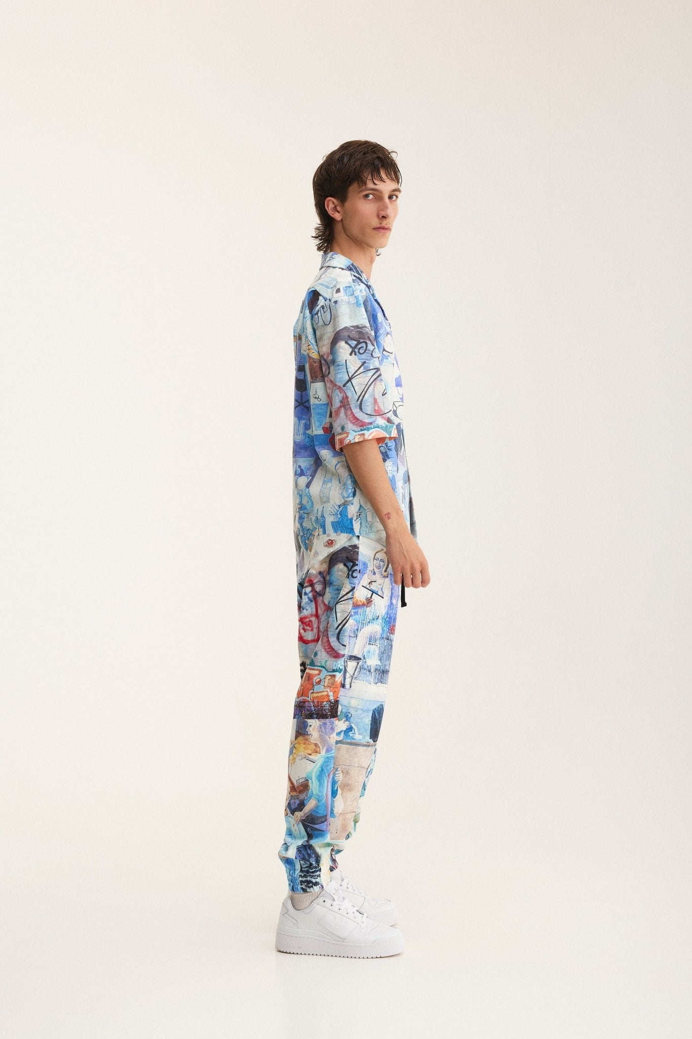 Short Sleeve Shirt & Pants Set Graffiti (recycled fabric) - MYS