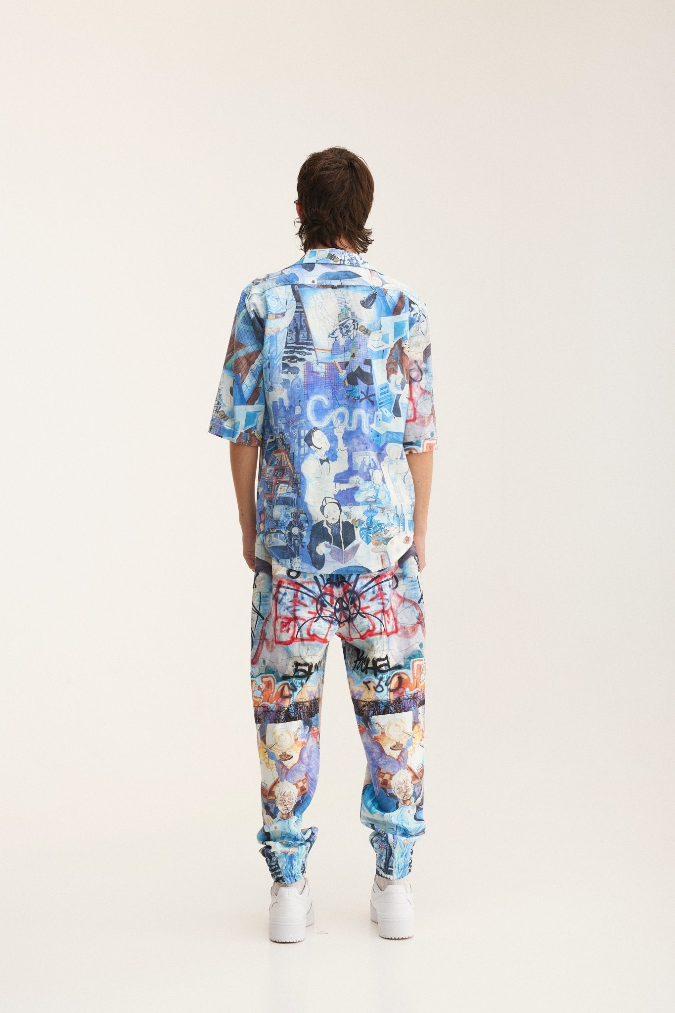 Short Sleeve Shirt & Pants Set Graffiti (recycled fabric) - MYS