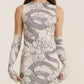 Snake Second-Skin Dress with Gloves - mysimplicated